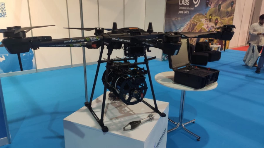 G-Gun Dron Bombardero Aerocámaras dron militar español lanzador granadas