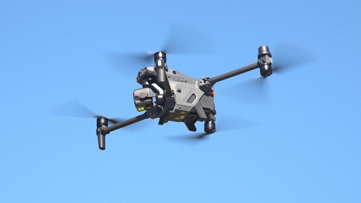 Inspección industrial con dron