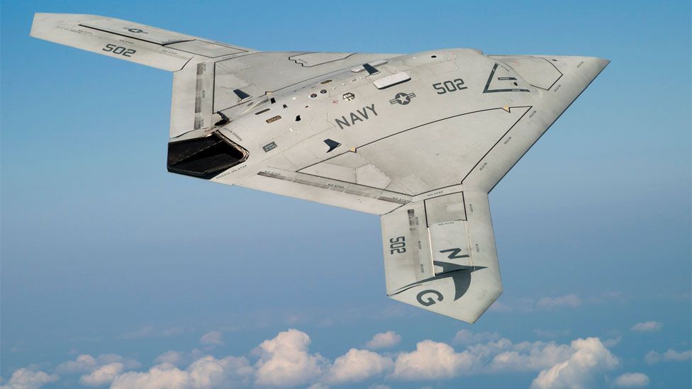 X-47B Drones Militares EEUU demostrador portaaviones