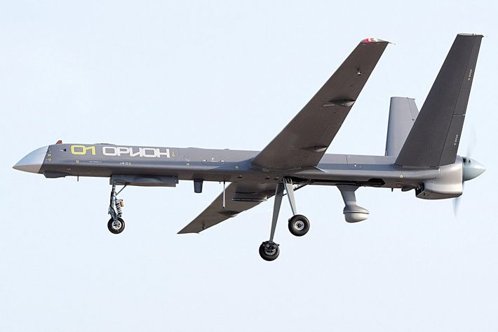 Dron militar ruso UAV Orion Inokhodets MALE