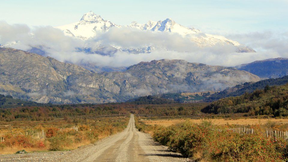 Carretera Austral en Patagonia chilena - drones