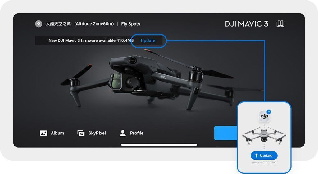 Solicitar la etiqueta C1 en la aplicación DJI Fly