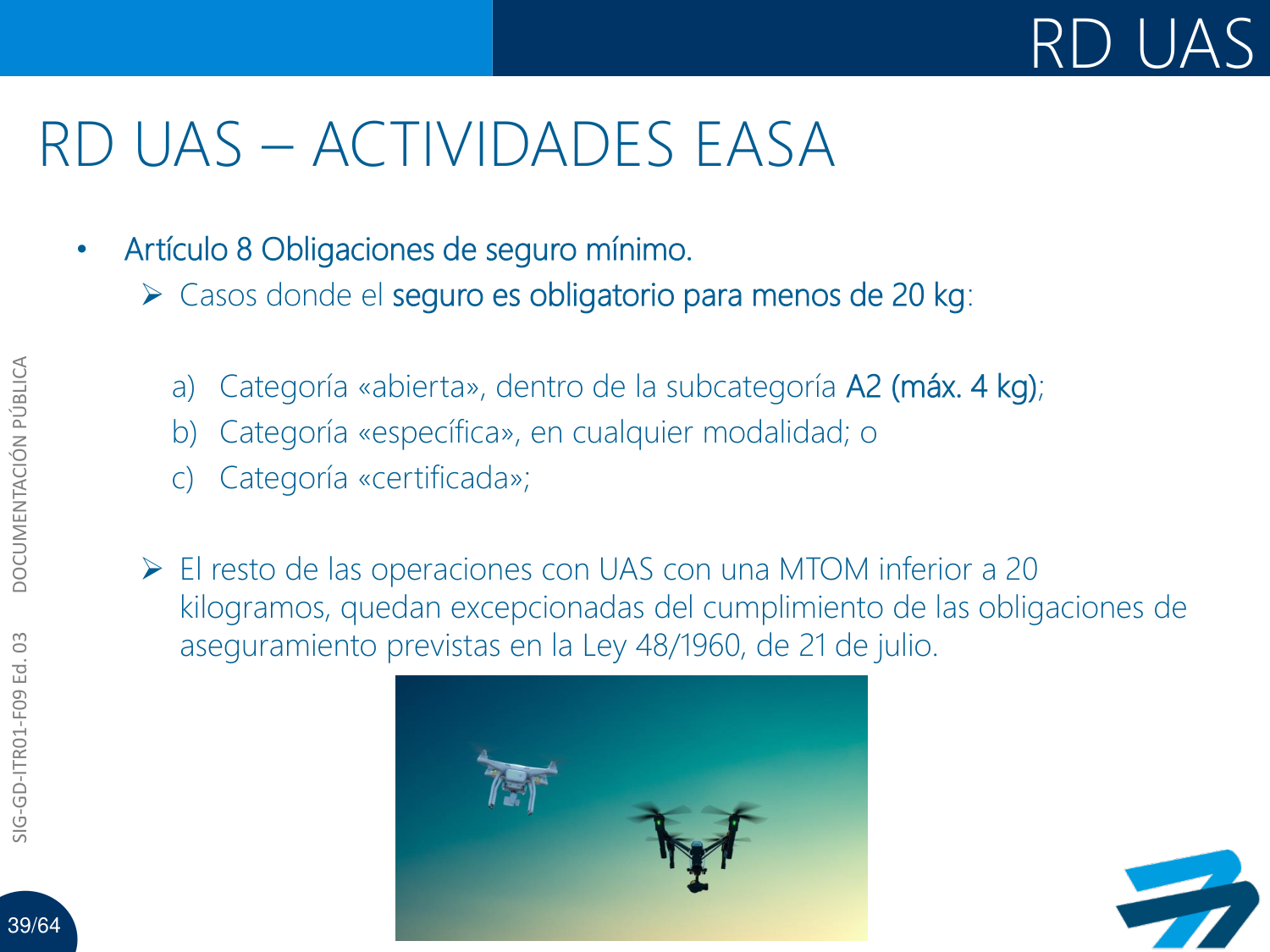 Lámina oficial de AESA sobre el artículo 8 del RD 517/2024