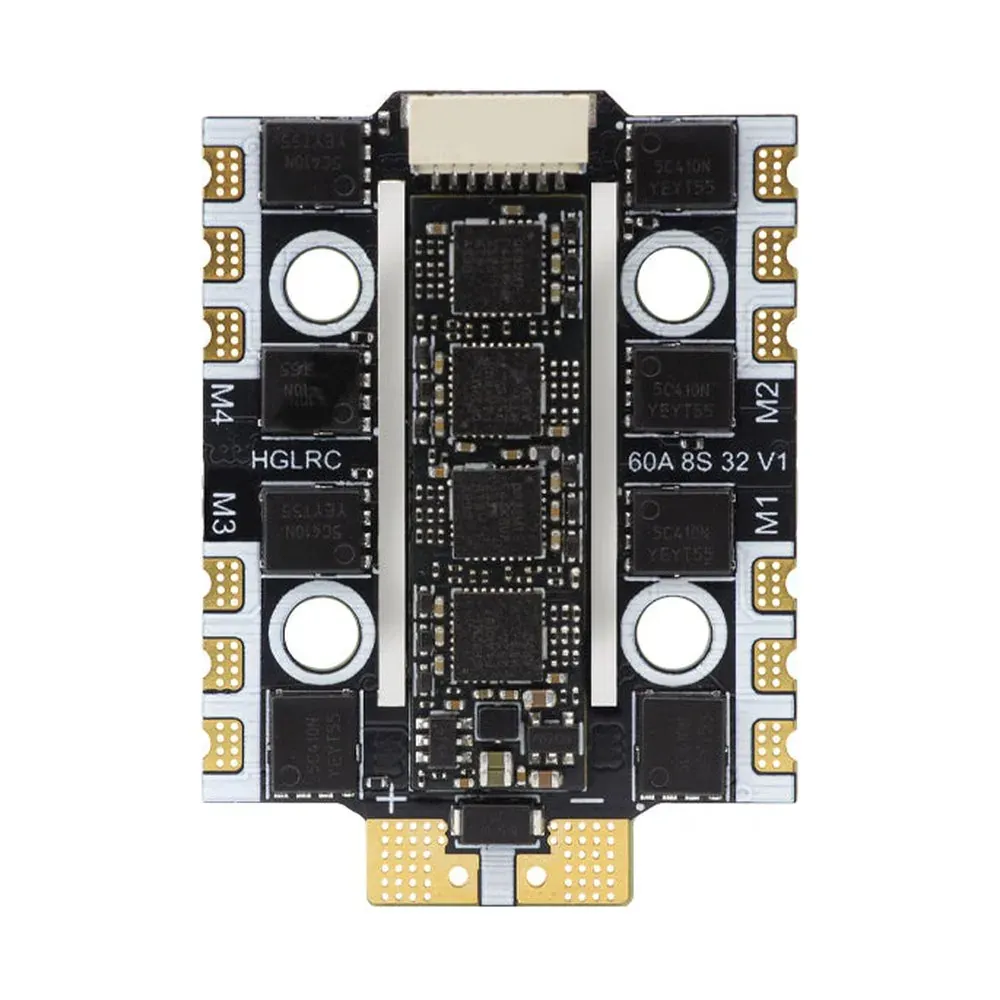 HGLRC 60A 4IN1 MINI 8S 32-bit V1 ESC for racing — HGLRC · imagen de producto (web oficial)