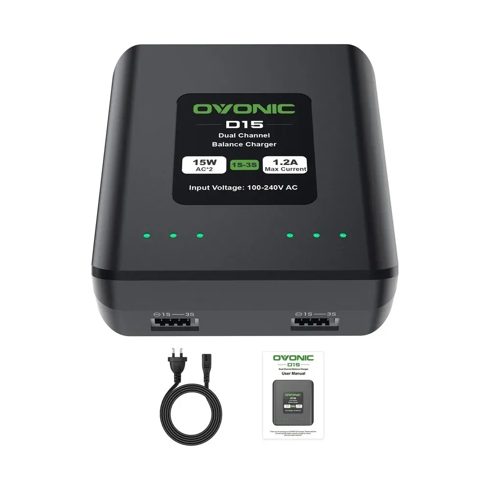 Ovonic D15 (2 × 15 W, 1-3S) — Ovonic · imagen de producto (web oficial)