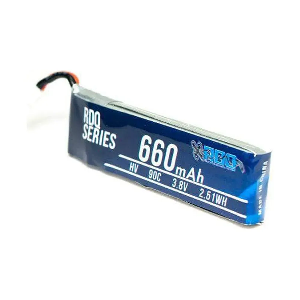 RDQ Series 3.8V 1S 660mAh 90C LiHV Whoop/Micro Battery - PH2.0 — RDQ · imagen de producto (web oficial)