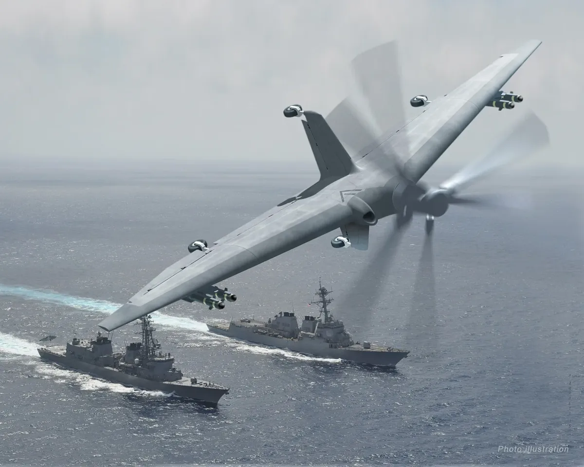 Tern (DARPA y la Armada, Northrop Grumman) — Ilustración de DARPA · Wikimedia Commons · dominio público