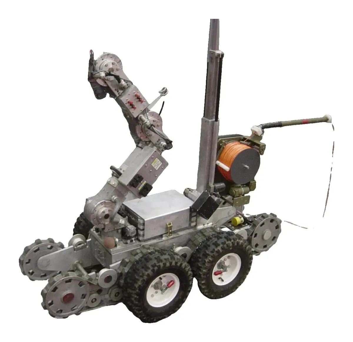 REMOTEC ANDROS (robots de desactivación de explosivos) — Un F6A en AUVSI 2005. Ksp0704 · Wikimedia Commons · CC BY-SA 3.0