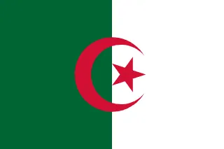 Argelia — normativa de drones — Bandera de Argelia (dominio público)