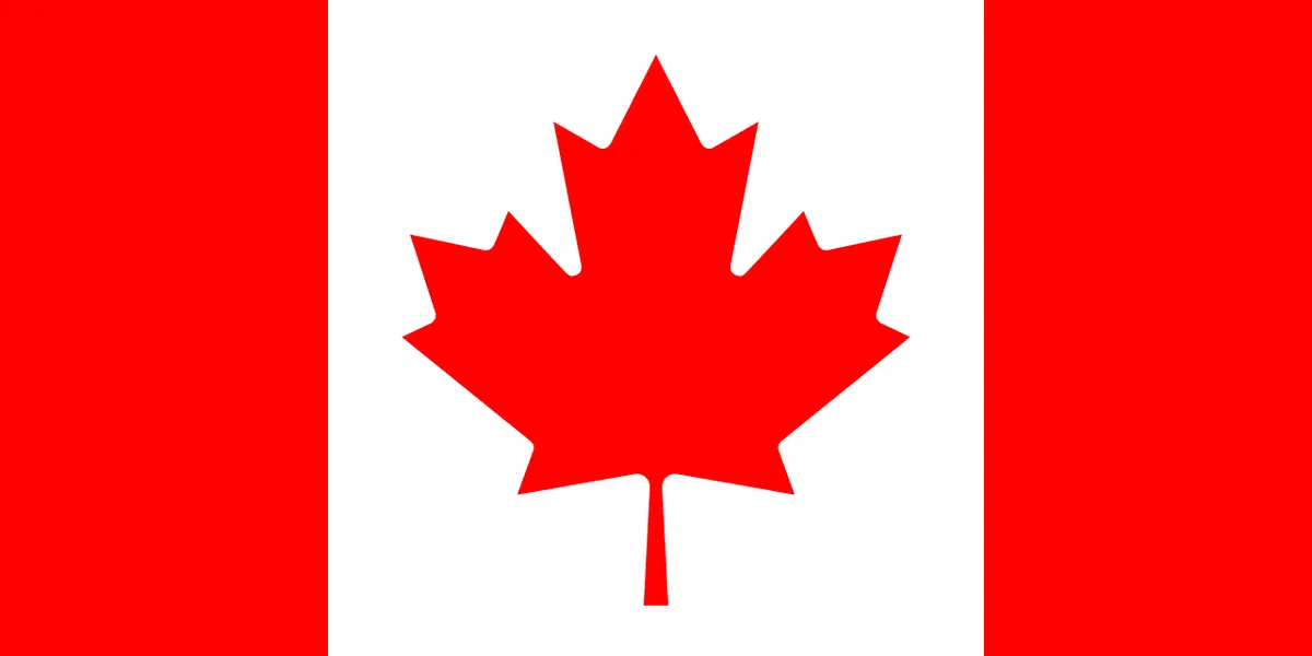 Canadá — normativa de drones — Bandera de Canadá (dominio público)