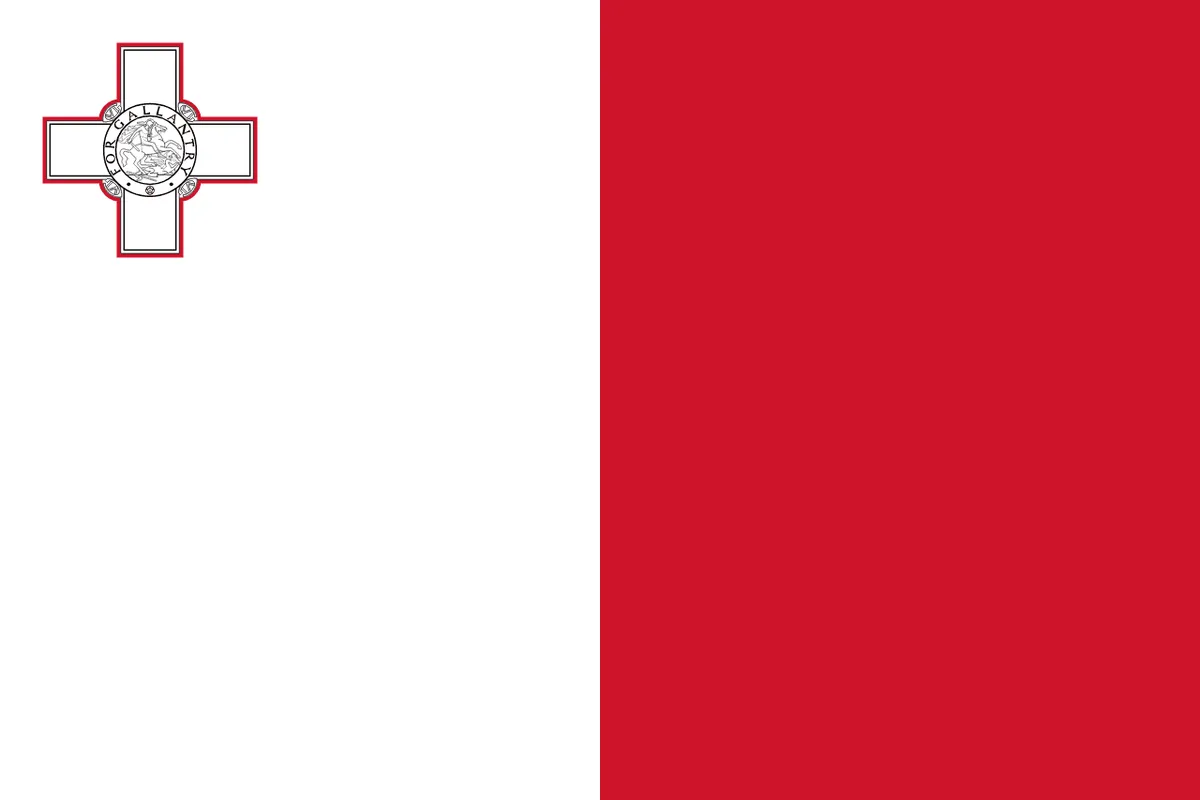 Malta (normativa de drones) — Bandera de Malta (dominio público)