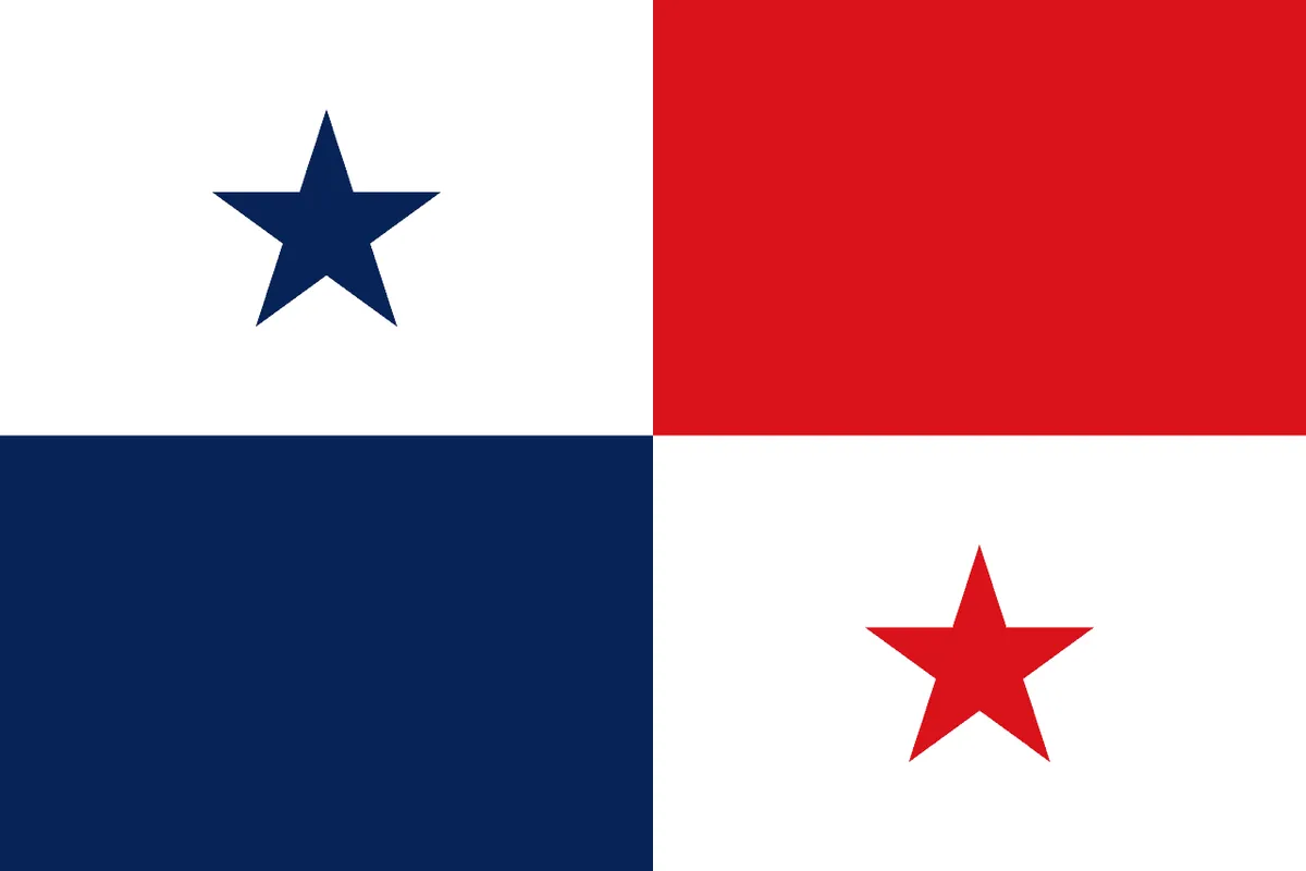 Panamá — normativa de drones — Bandera de Panamá (dominio público)