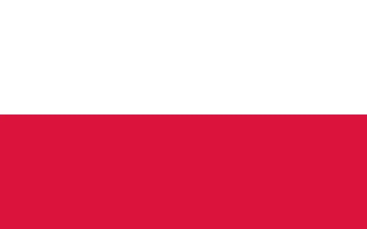 Polonia (normativa de drones) — Bandera de Polonia (dominio público)