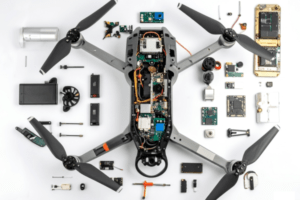 ¿De qué partes se compone un dron?