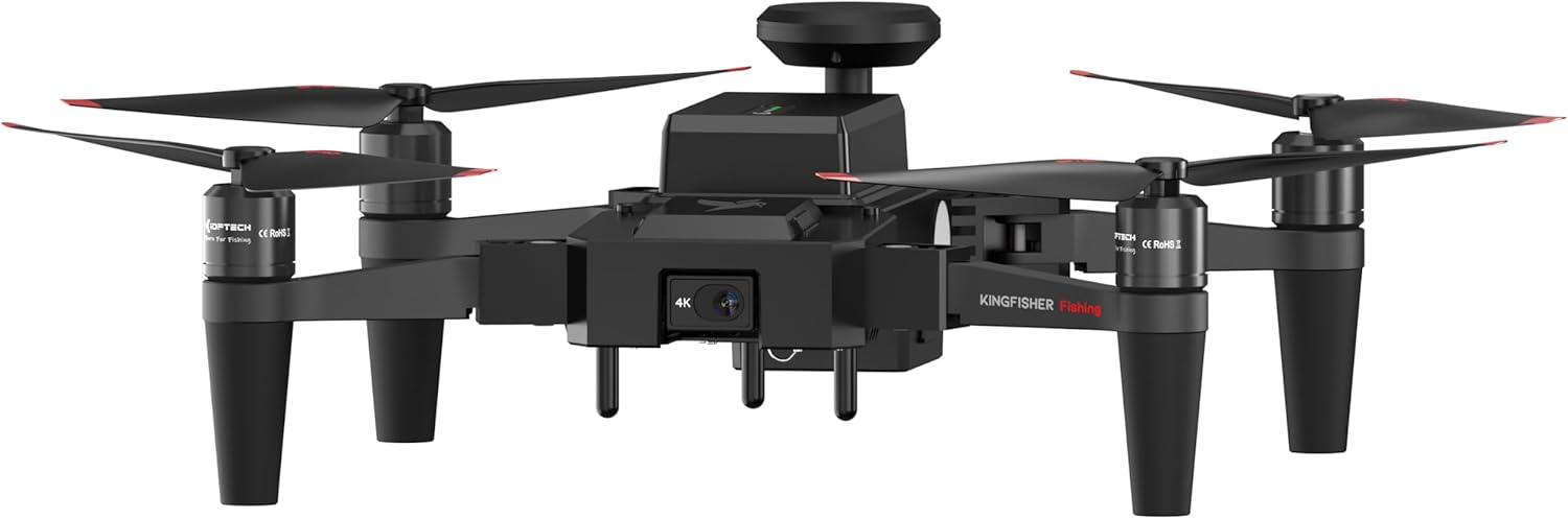 Dron mini de pesca impermeable plegable liberacion cebo 4K