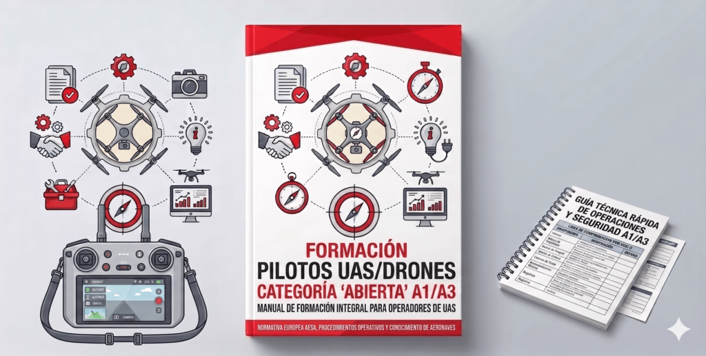 Temario de formación de pilotos UAS en categoría abierta A1/A3 en 2026