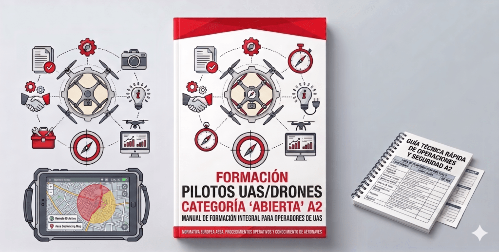 Temario de formación de pilotos UAS en categoría abierta A2 en 2026