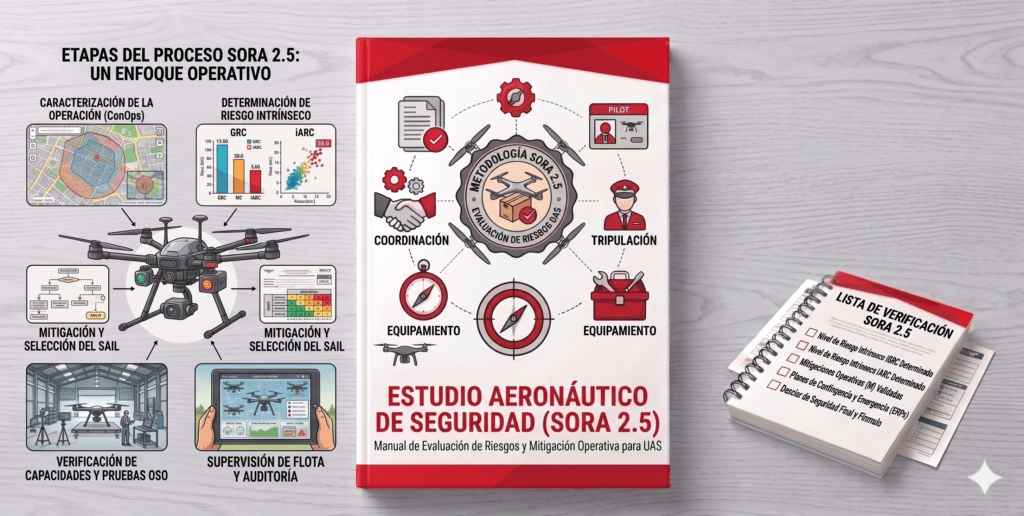 Estudio aeronáutico de seguridad (SORA 2.5) para drones